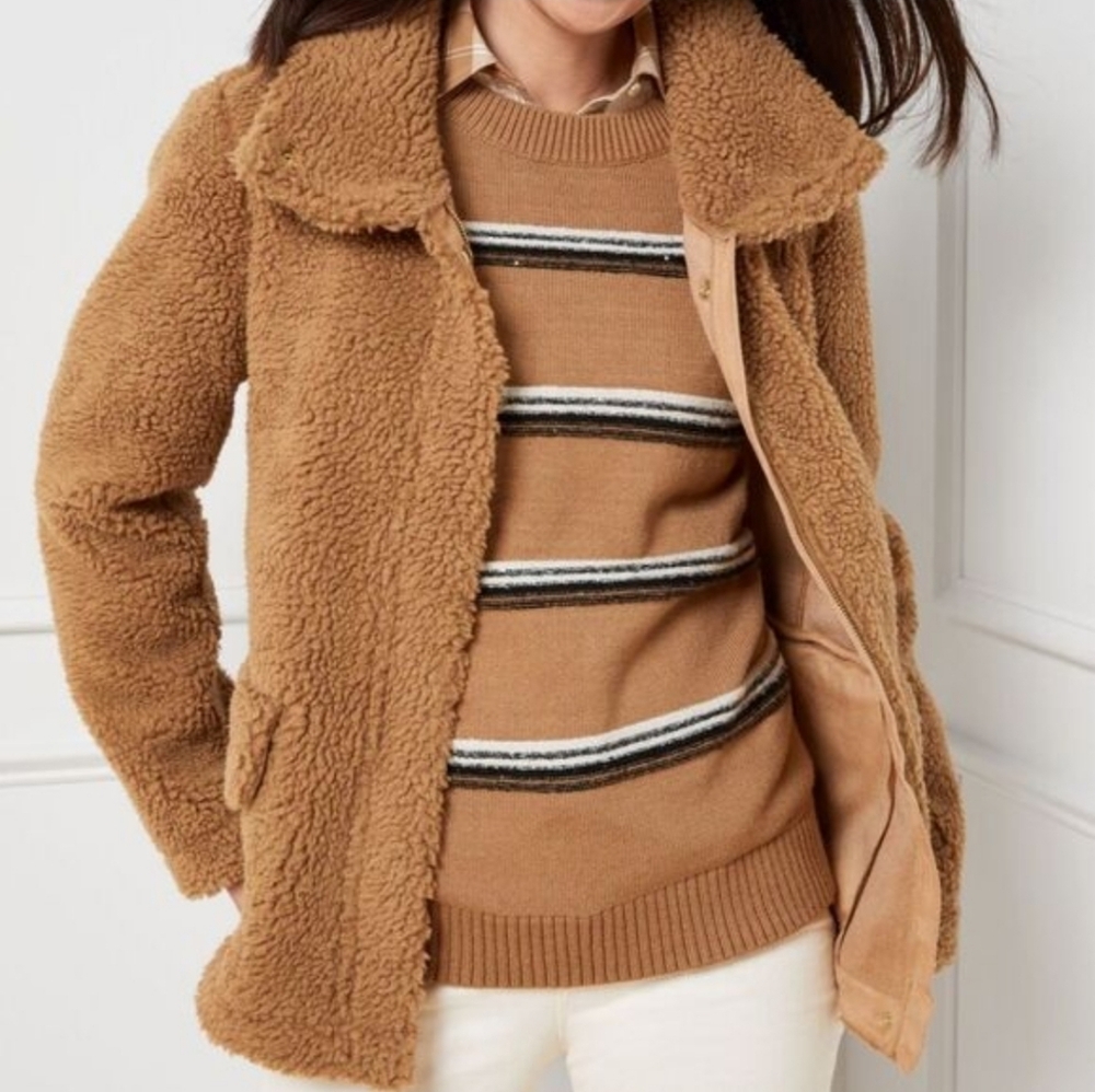 Talbots Sherpa Teddy Bear Coat